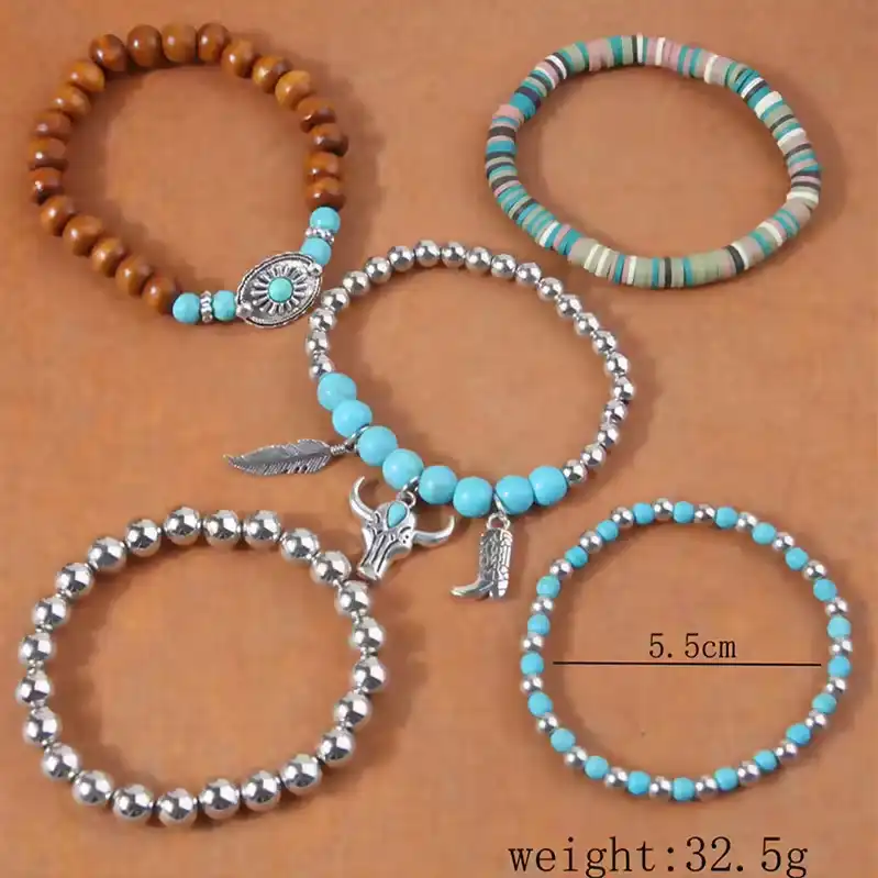 Vintage Rope Chain Bracelets Women Multilayer Handmade Bracelet Jewelry Friendship Charming Bracelet Jewelry